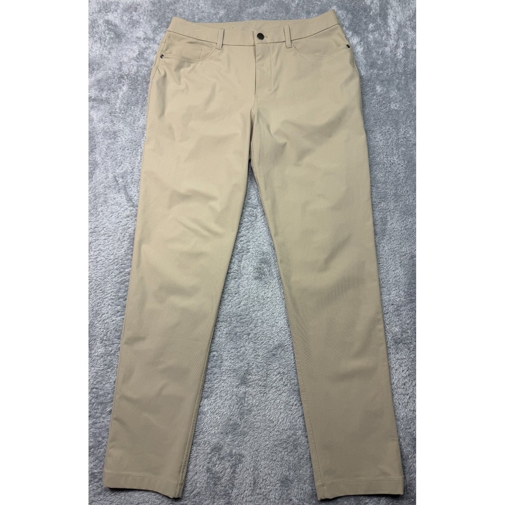Lululemon ABC Classic Fit Pant Warpstreme Tan Khaki LM5AQ95 Mens 31x32